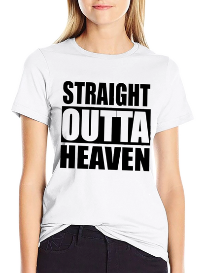 Straight Outta Heaven Graphic Tee - Soft Cotton