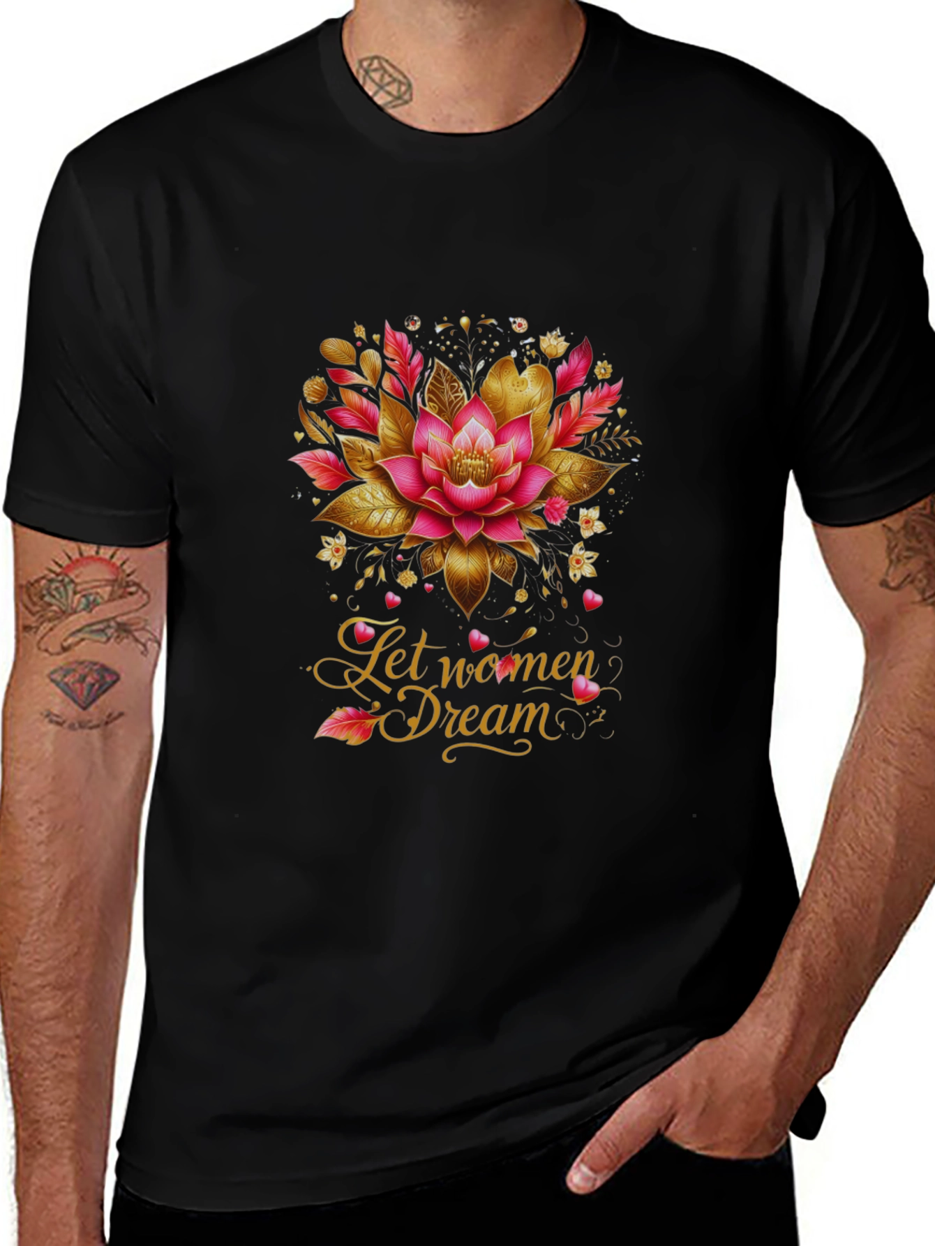 Empowering Lotus Womens Dream Graphic Tee