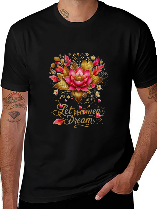 Empowering Lotus Womens Dream Graphic Tee