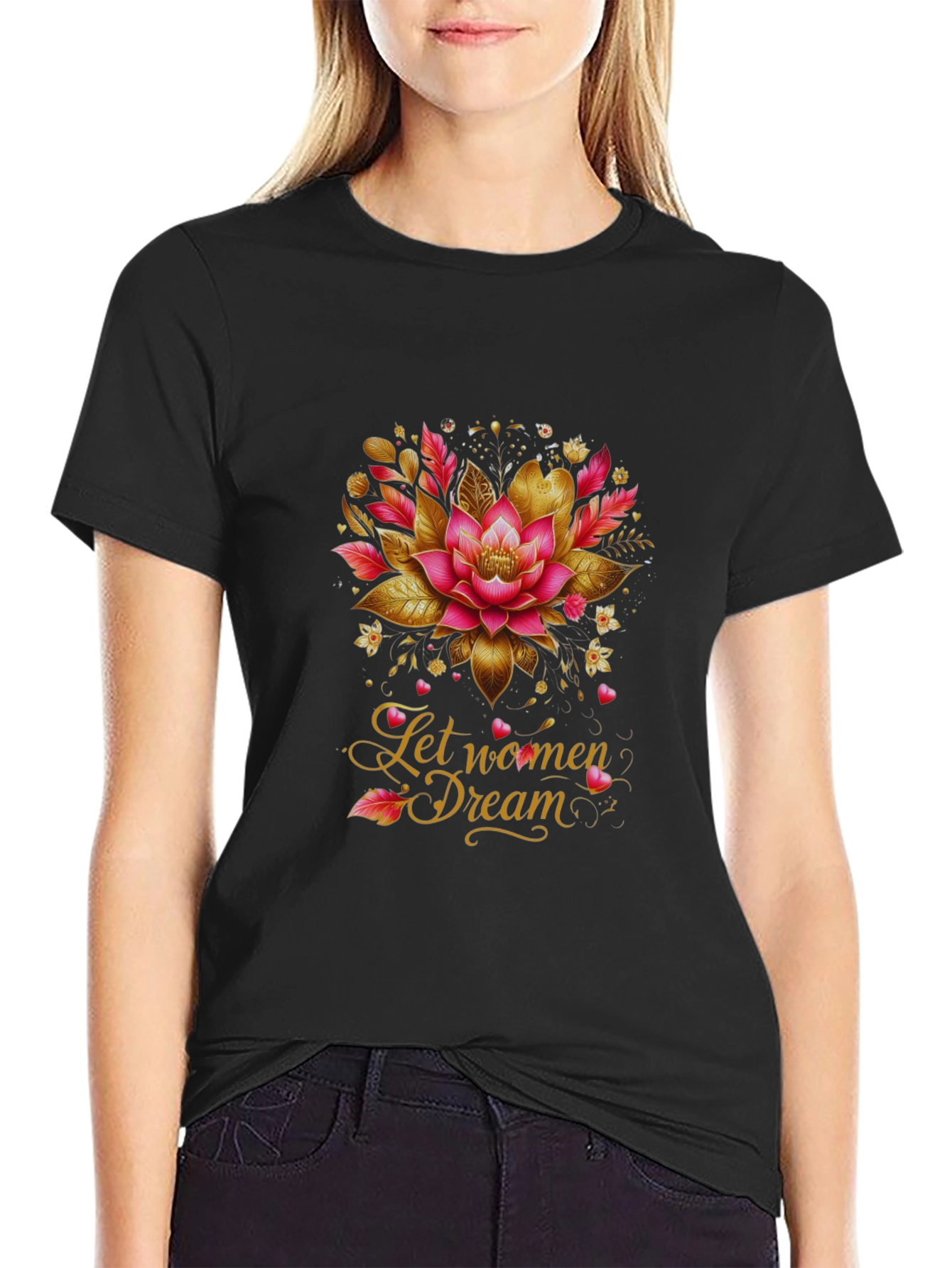 Empowering Lotus Womens Dream Graphic Tee