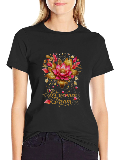 Empowering Lotus Womens Dream Graphic Tee