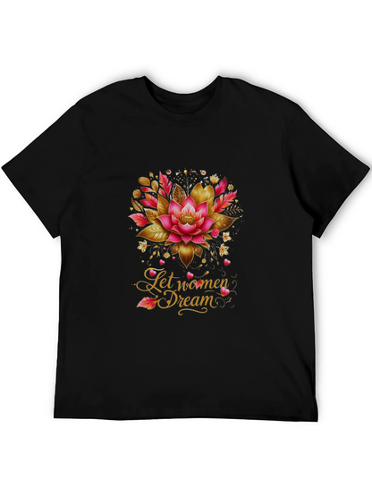 Empowering Lotus Womens Dream Graphic Tee