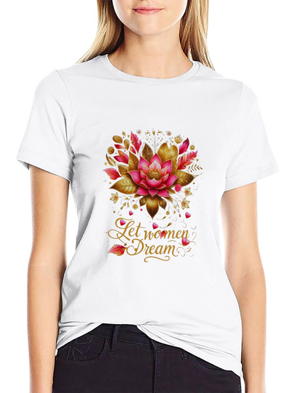 Empowering Lotus Womens Dream Graphic Tee
