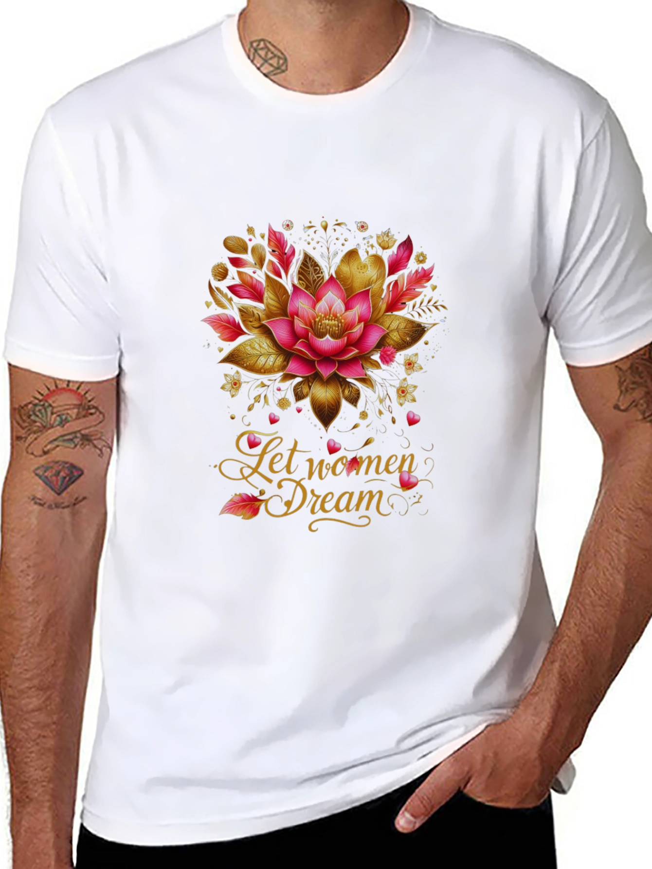 Empowering Lotus Womens Dream Graphic Tee