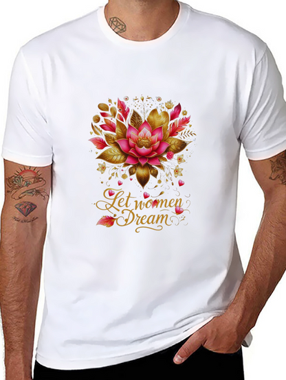 Empowering Lotus Womens Dream Graphic Tee