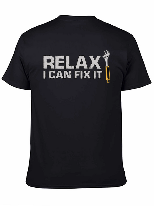 Relax I Can Fix It T-Shirt - Funny Mechanic Tee