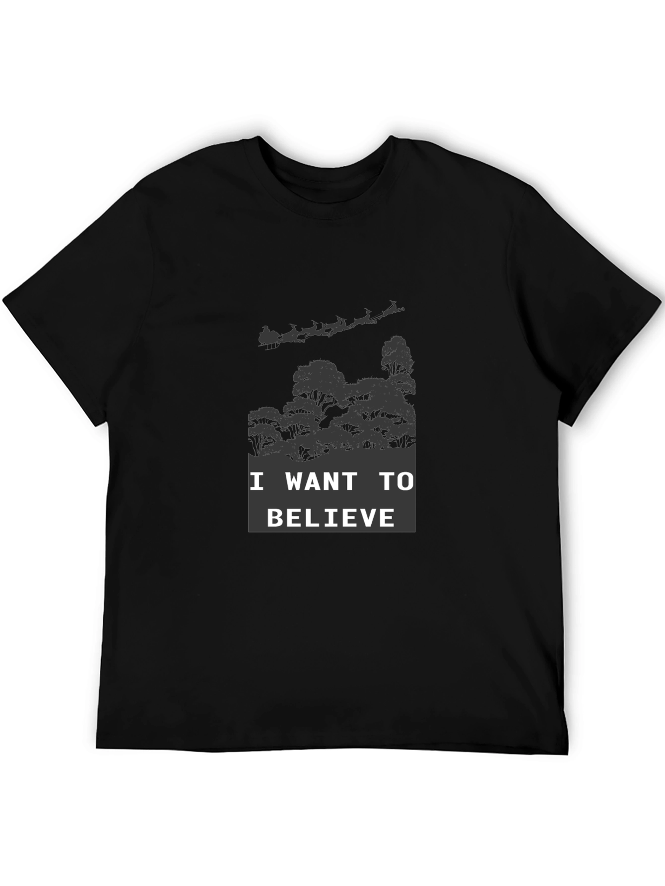 Believe Graphic Tee - Christmas Santa Shirt