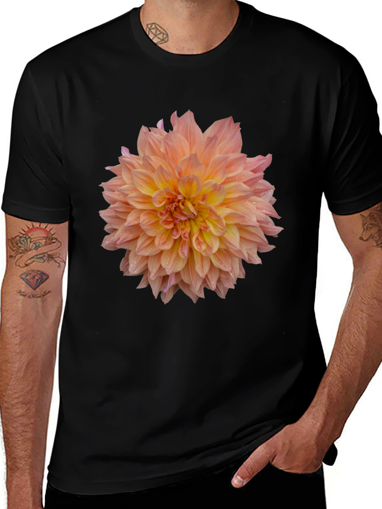 Floral Print Tee - Stylish Graphic T-Shirt