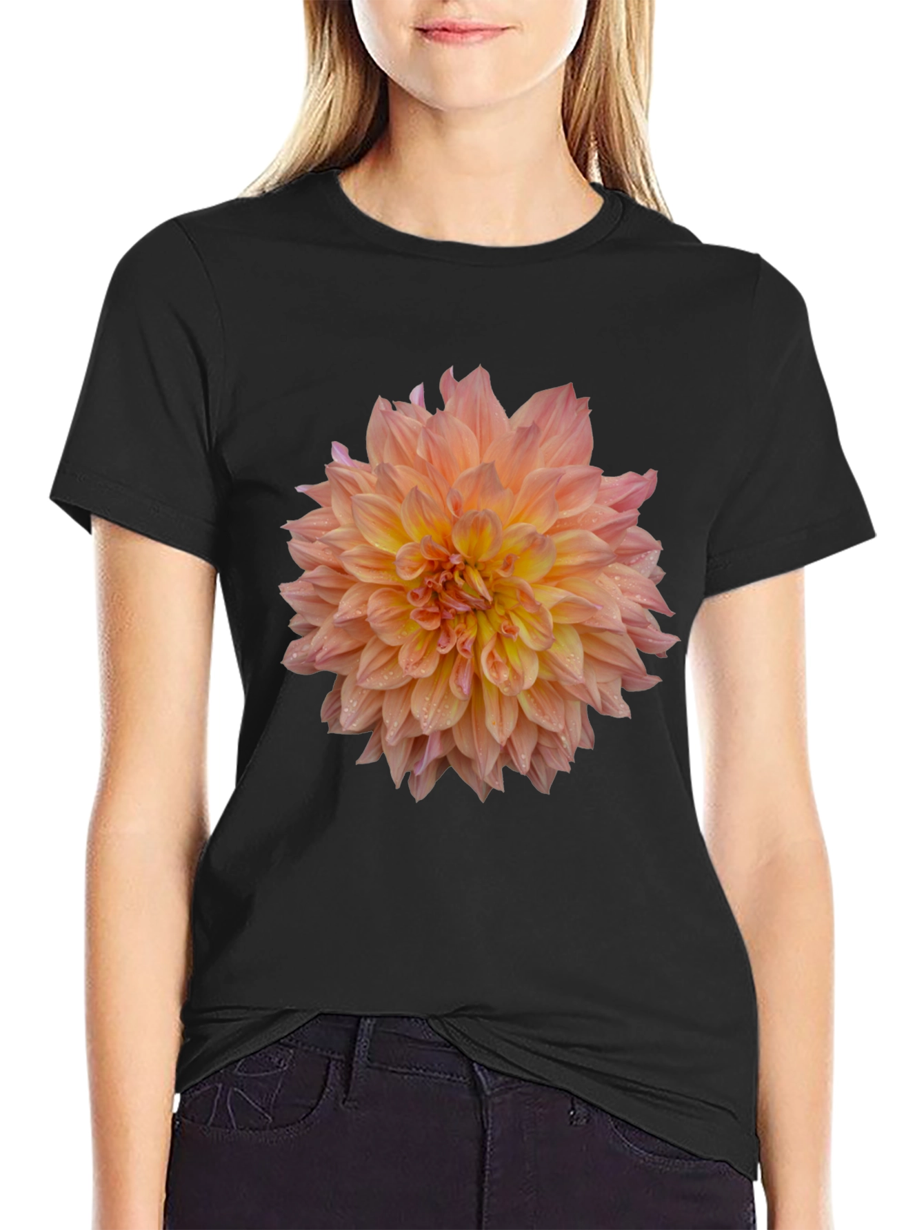 Floral Print Tee - Stylish Graphic T-Shirt