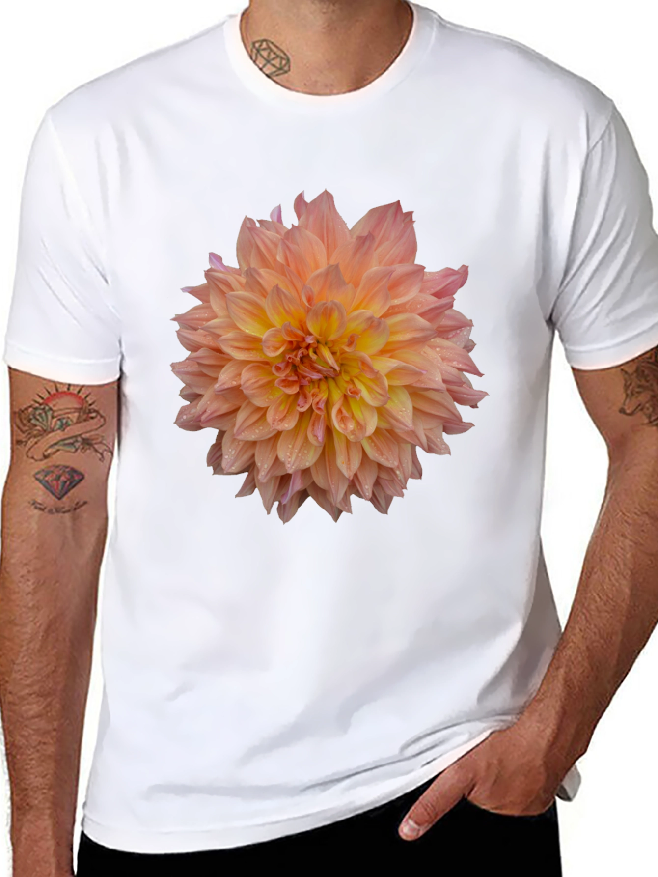 Floral Print Tee - Stylish Graphic T-Shirt