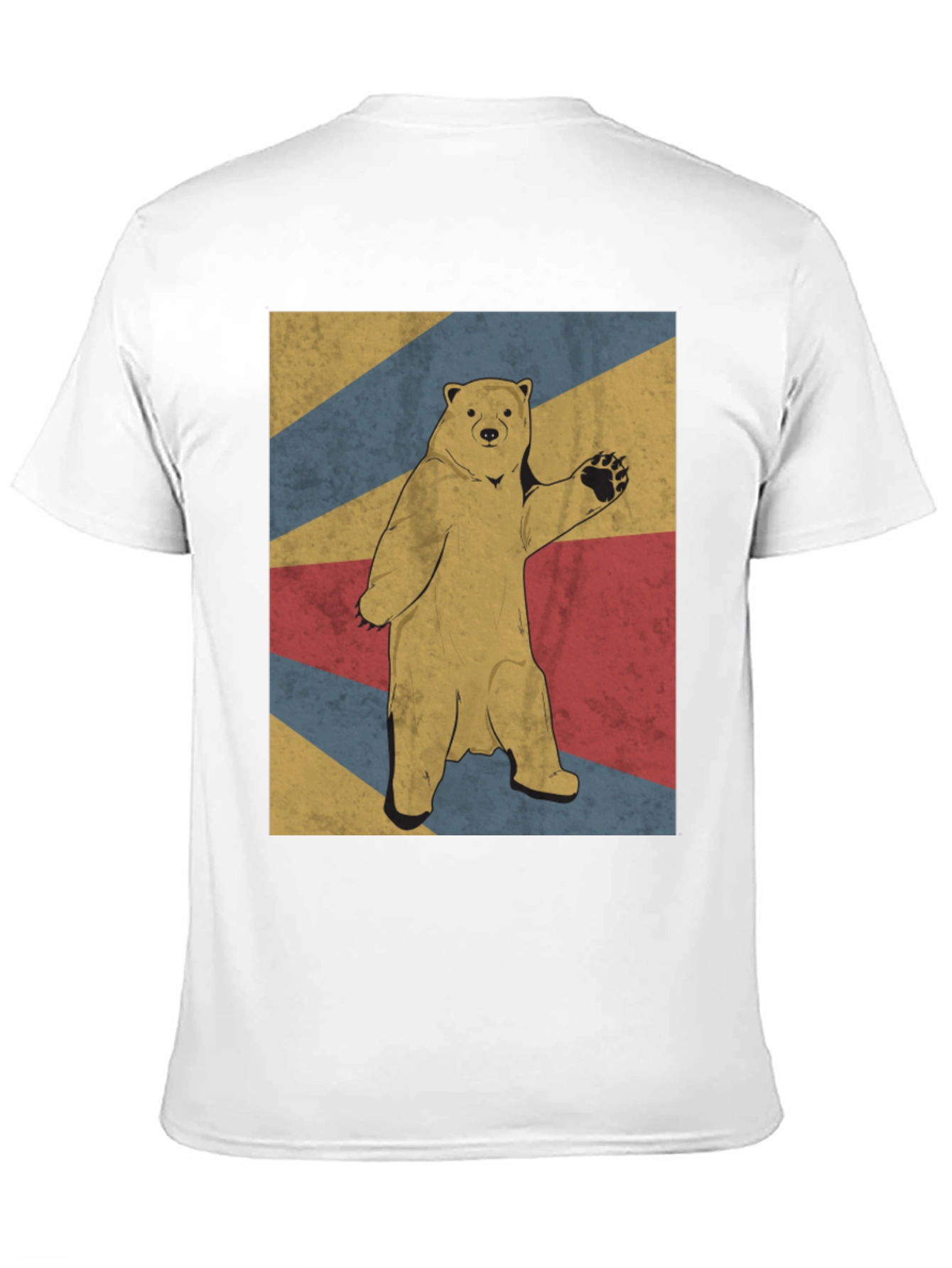 Retro Bear Graphic Tee - Mens Black T-Shirt