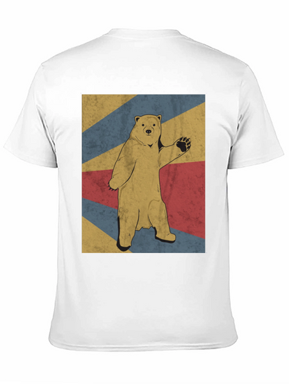 Retro Bear Graphic Tee - Mens Black T-Shirt