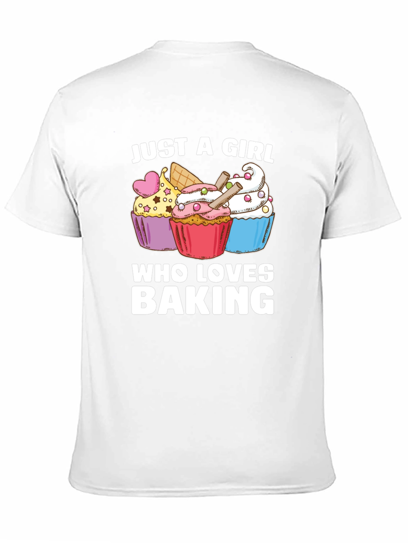 Just A Girl Who Loves Baking Cupcake T-Shirt