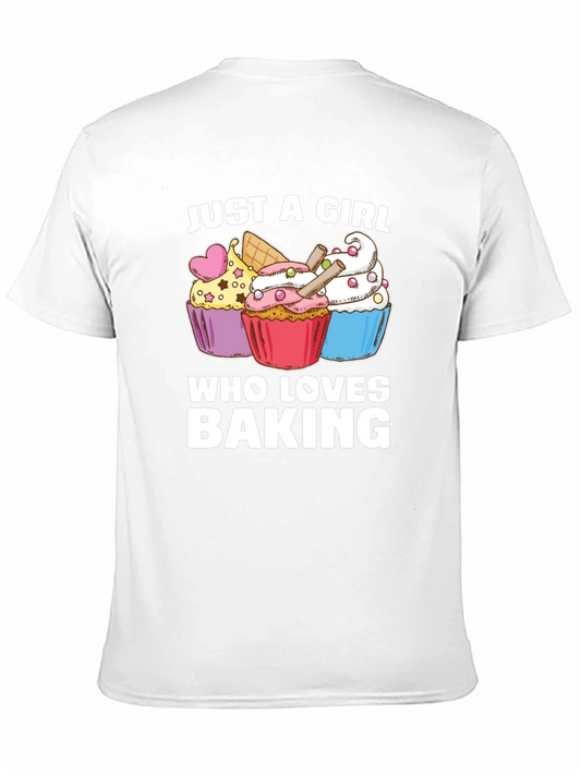 Just A Girl Who Loves Baking Cupcake T-Shirt