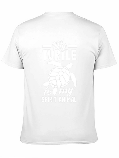 Turtle Spirit Animal Black Graphic Tee