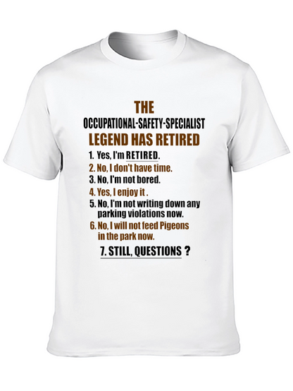 Retired Occupational Safety Specialist T-Shirt