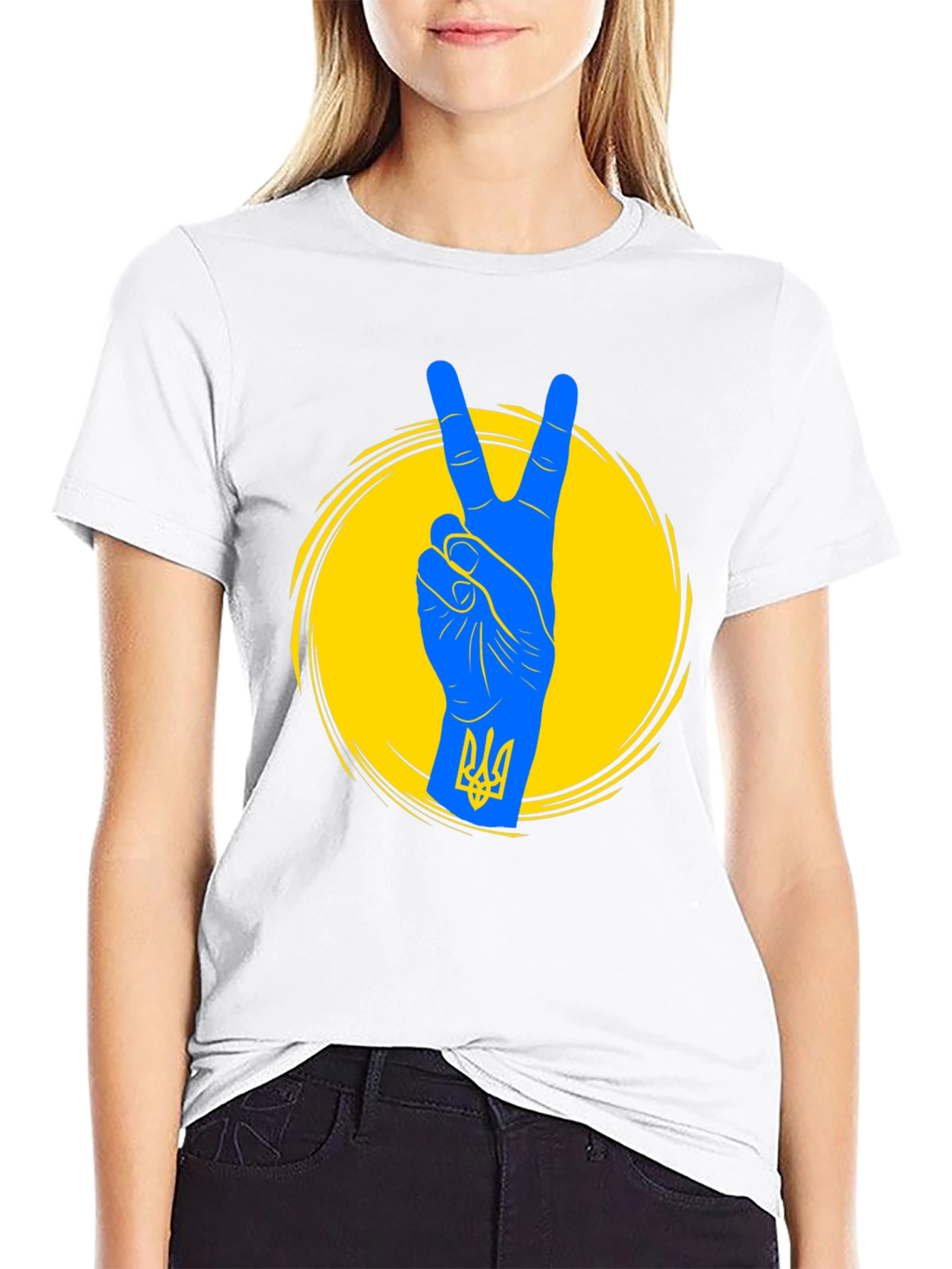 Ukraine Peace Sign T-Shirt