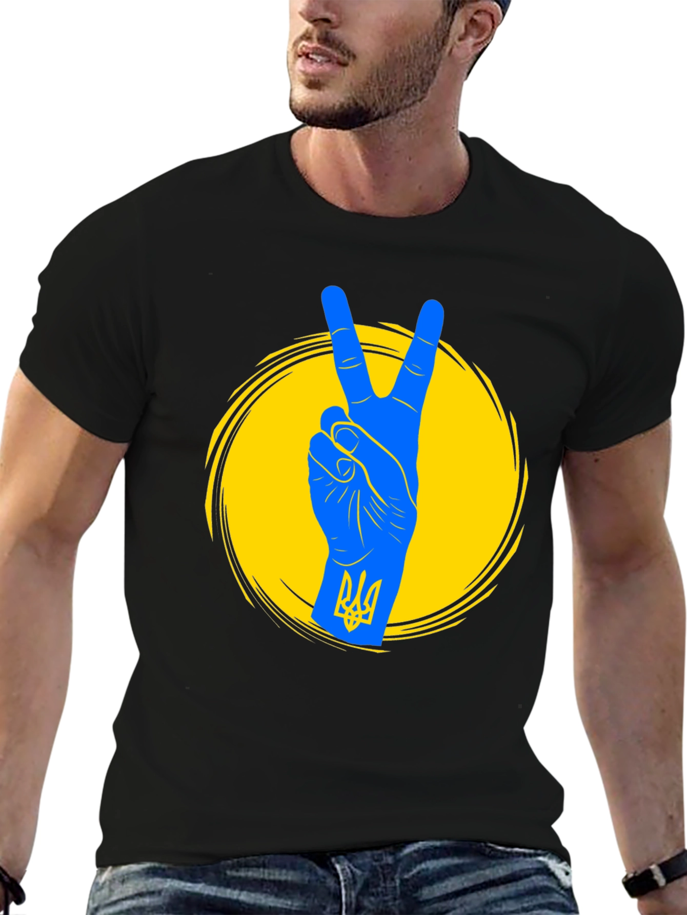 Ukraine Peace Sign T-Shirt