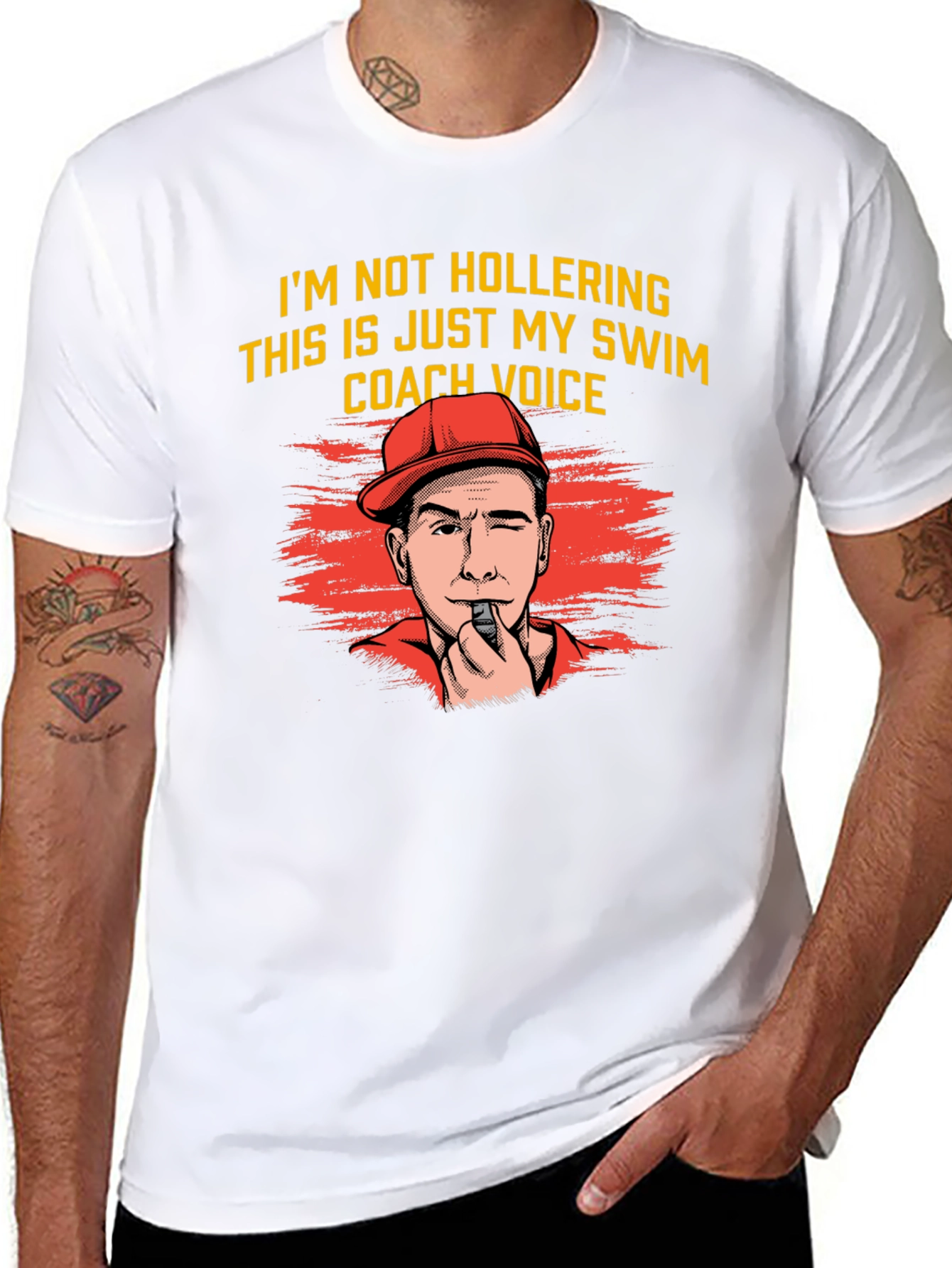 Swim Coach Voice T-Shirt Funny Gift for Swimmers