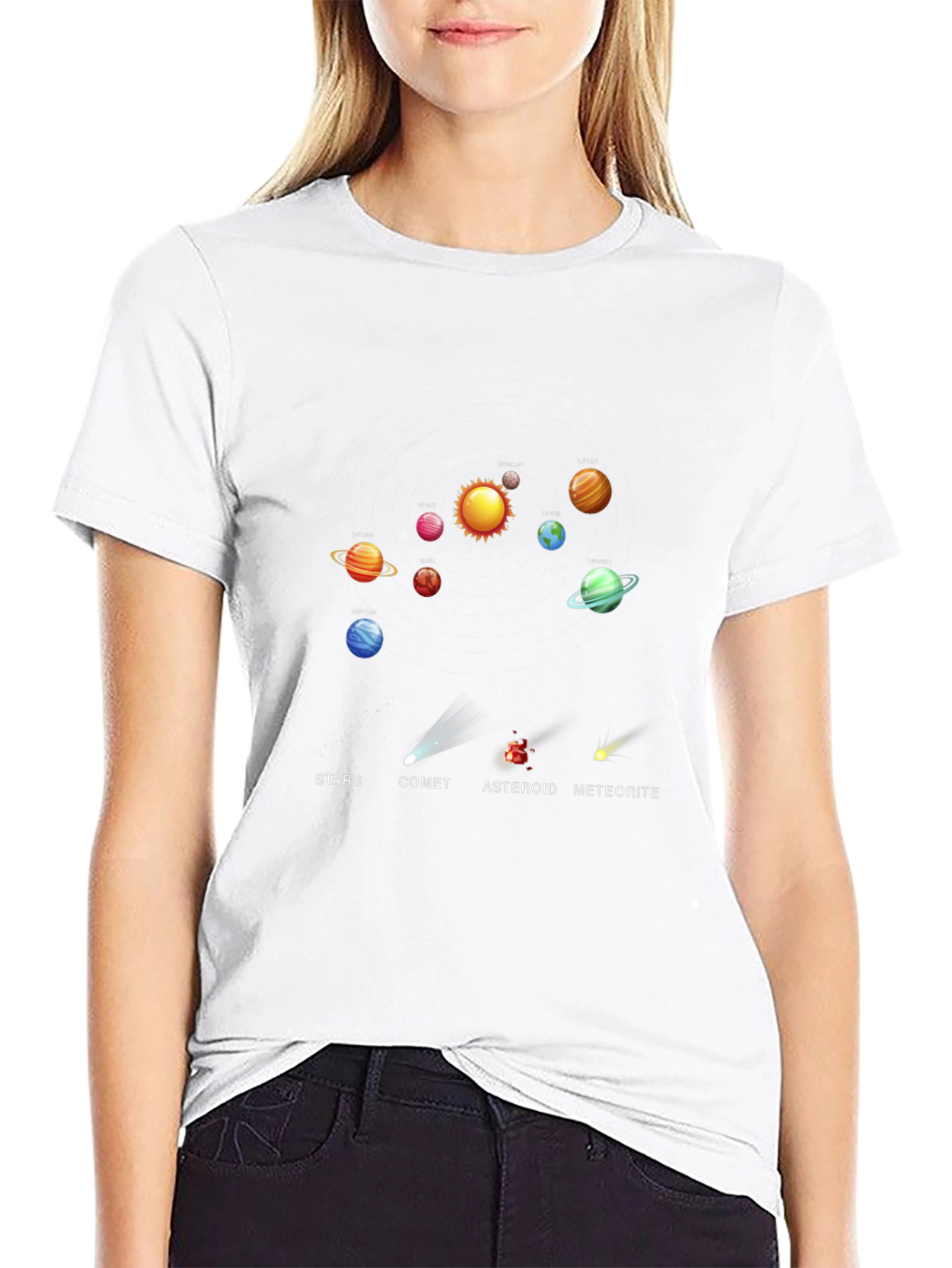 Solar System Planets Graphic T-Shirt