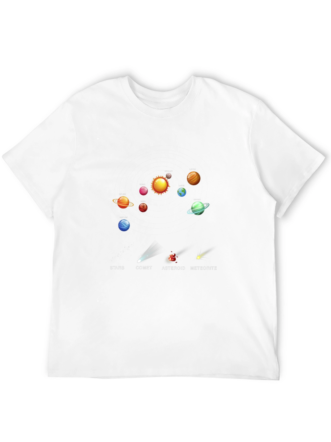 Solar System Planets Graphic T-Shirt