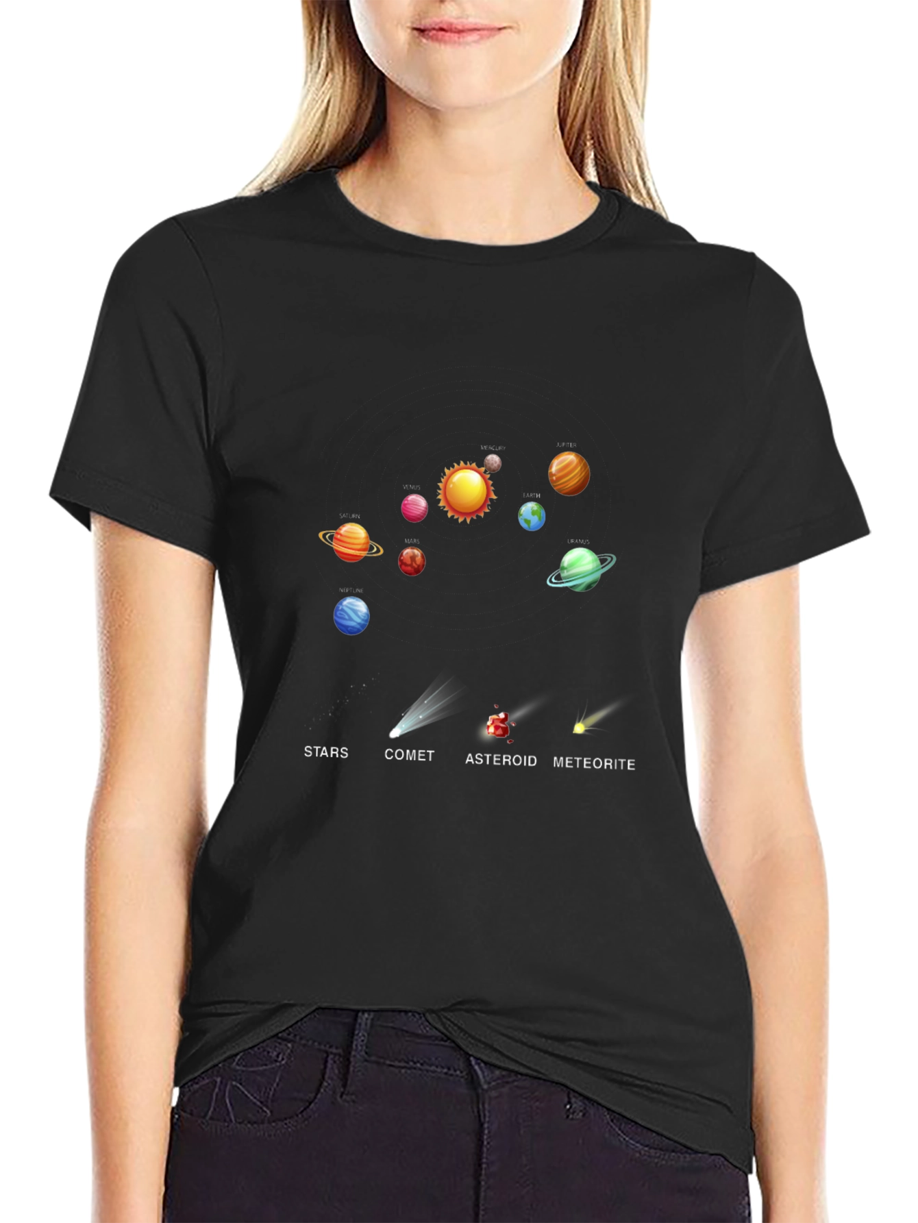 Solar System Planets Graphic T-Shirt