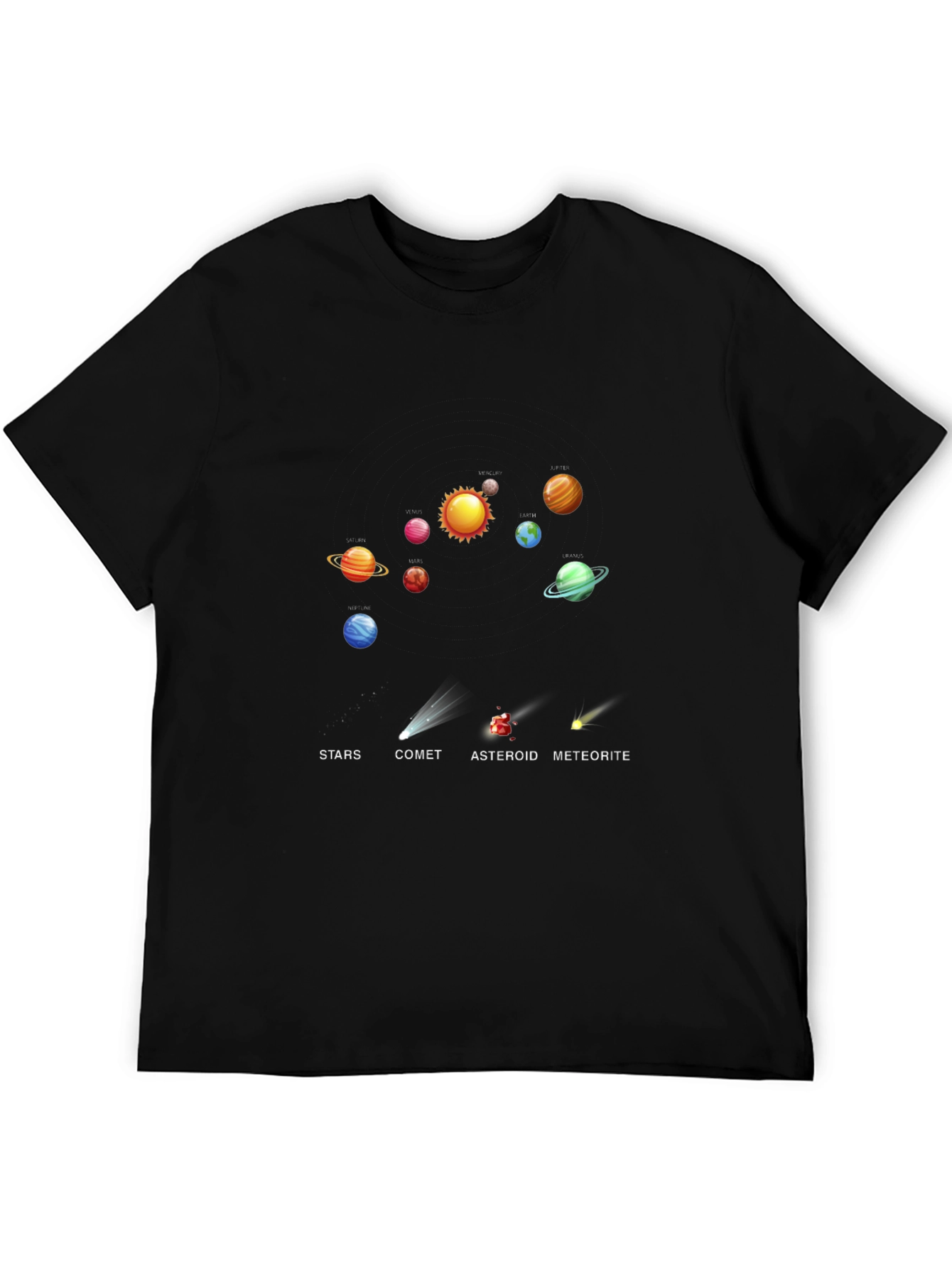 Solar System Planets Graphic T-Shirt