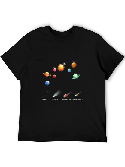 Solar System Planets Graphic T-Shirt