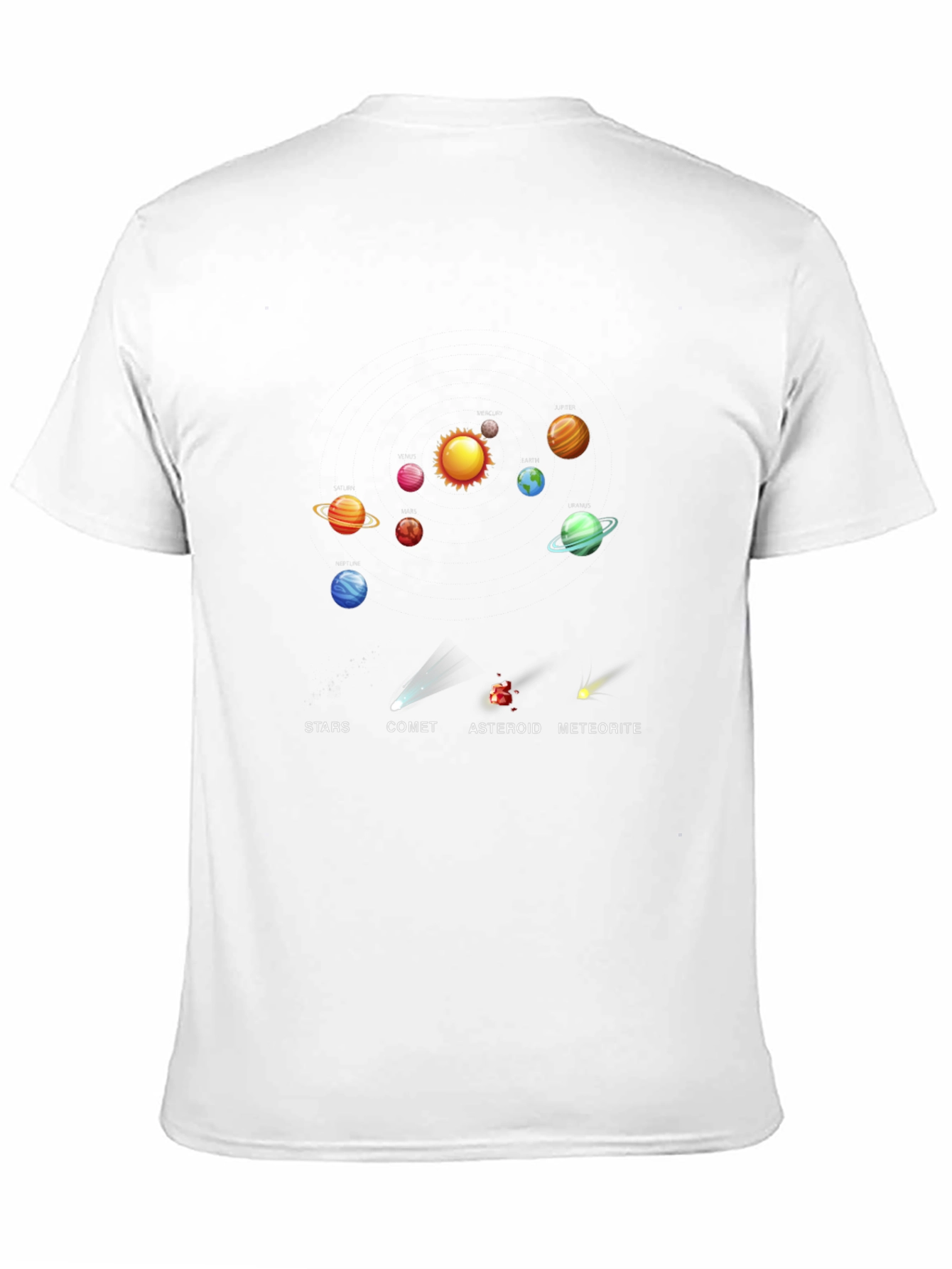 Solar System Planets Graphic T-Shirt