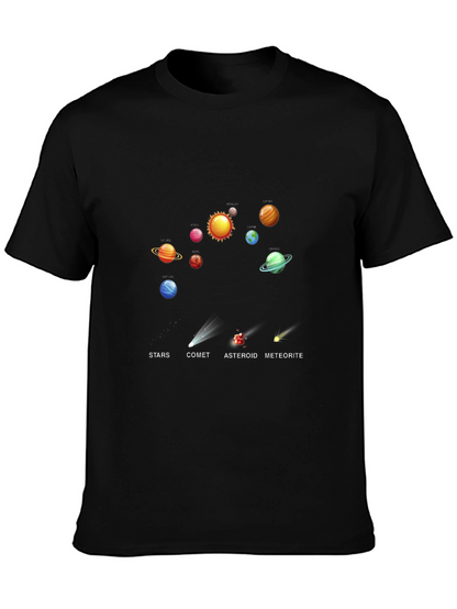 Solar System Planets Graphic T-Shirt