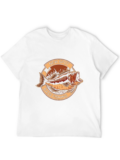 New Spot Bass Fishing Graphic T-Shirt
