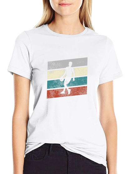 Retro Basketball Player Graphic T-Shirt