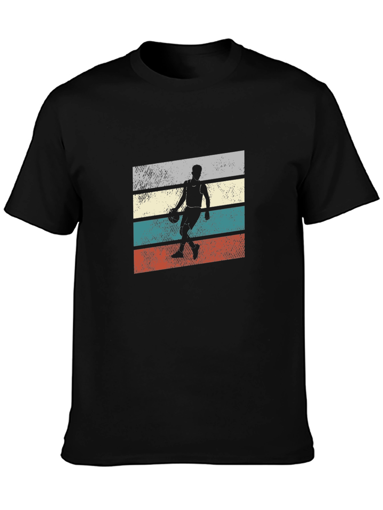 Retro Basketball Player Graphic T-Shirt