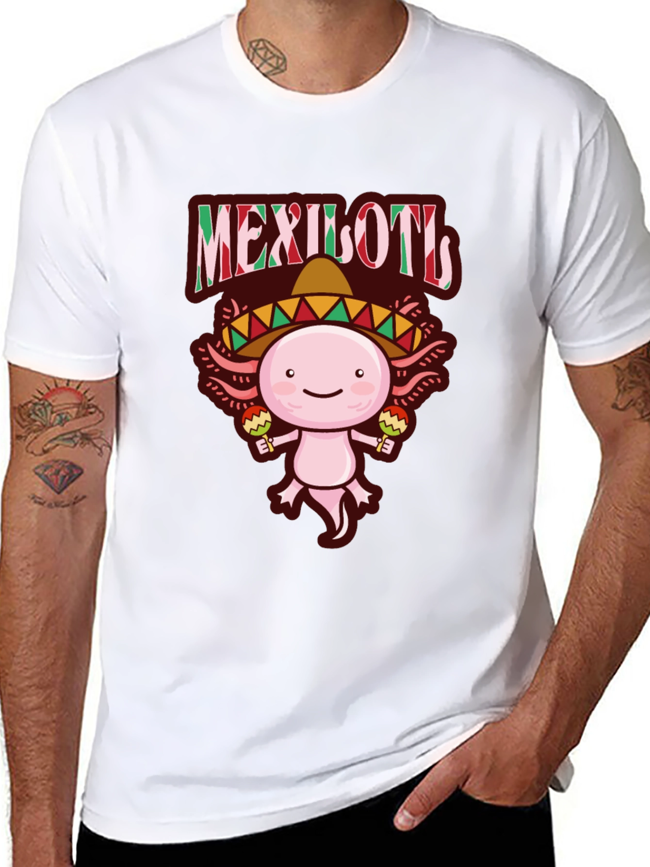 Mexilotl Axolotl T-Shirt - Cinco de Mayo
