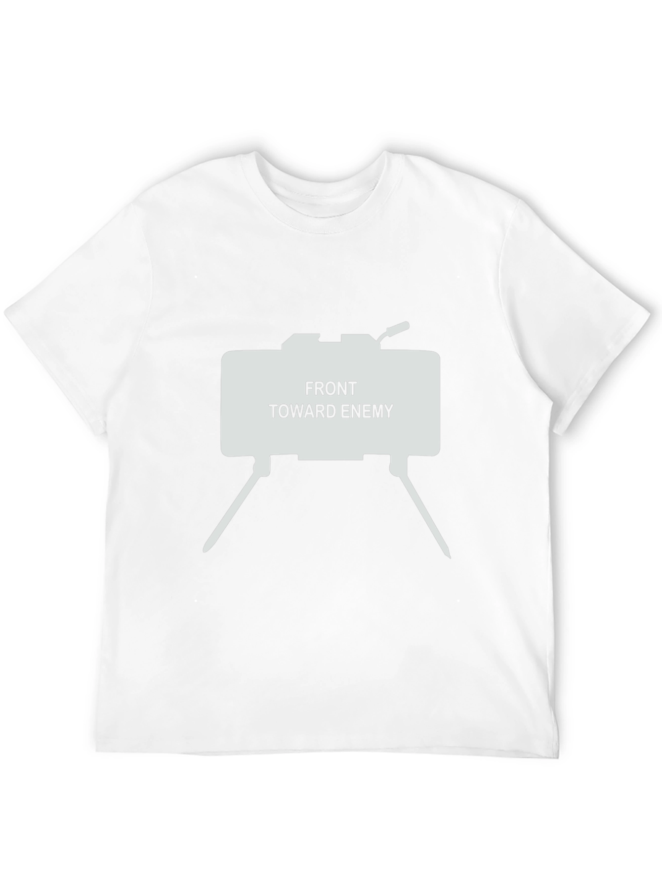 Front Toward Enemy Graphic Tee - Black Cotton T-Shirt