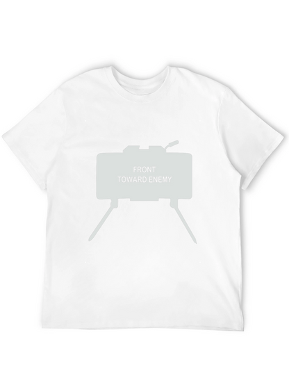 Front Toward Enemy Graphic Tee - Black Cotton T-Shirt