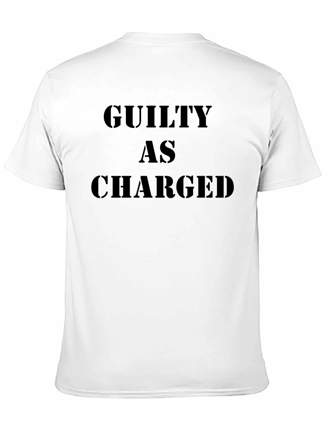 Guilty As Charged Graphic T-Shirt - Bold Statement Tee