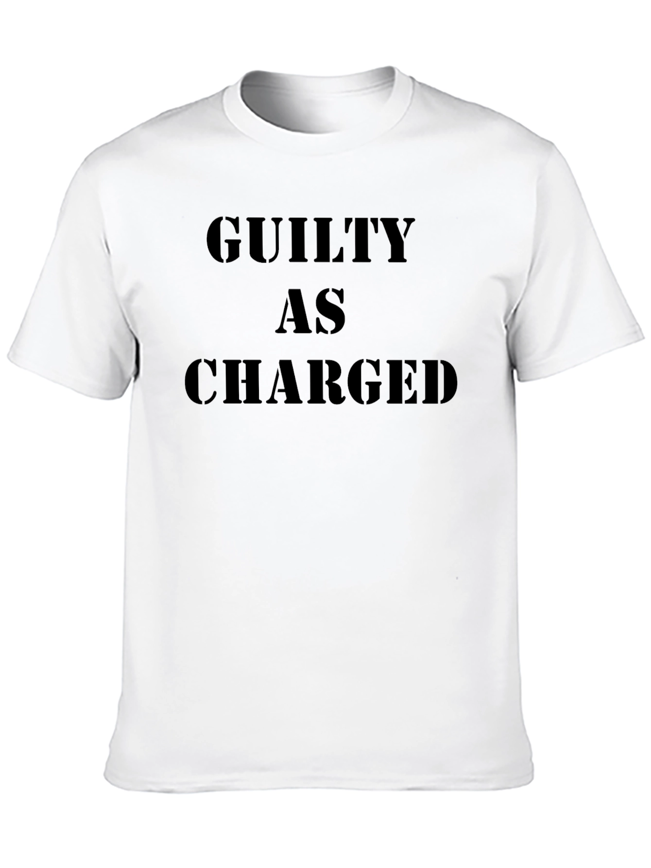 Guilty As Charged Graphic T-Shirt - Bold Statement Tee