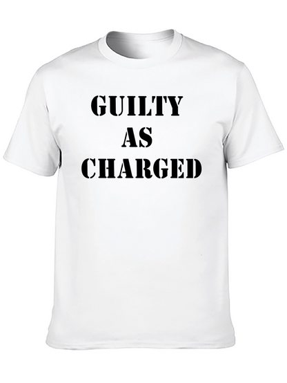 Guilty As Charged Graphic T-Shirt - Bold Statement Tee