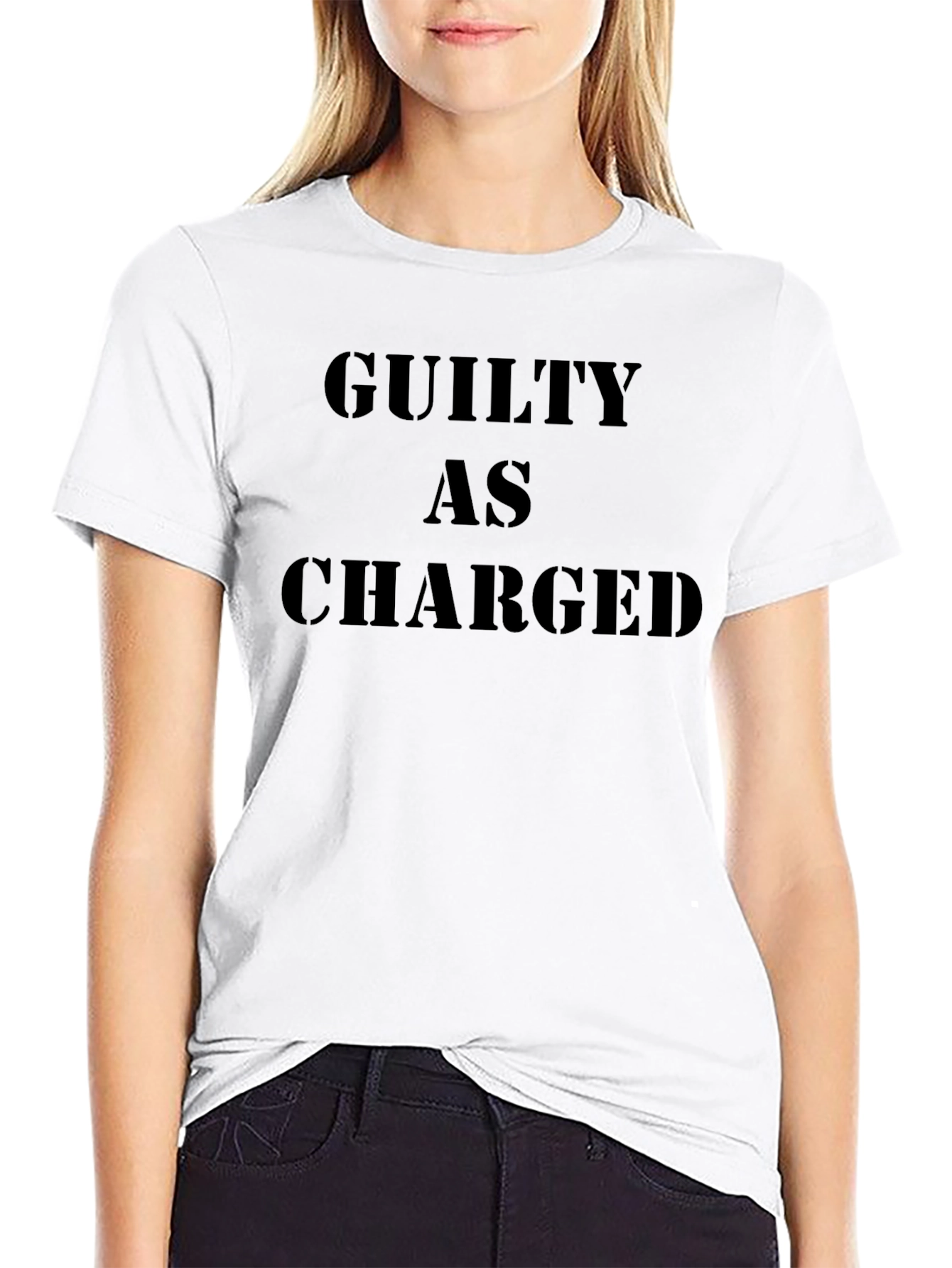 Guilty As Charged Graphic T-Shirt - Bold Statement Tee