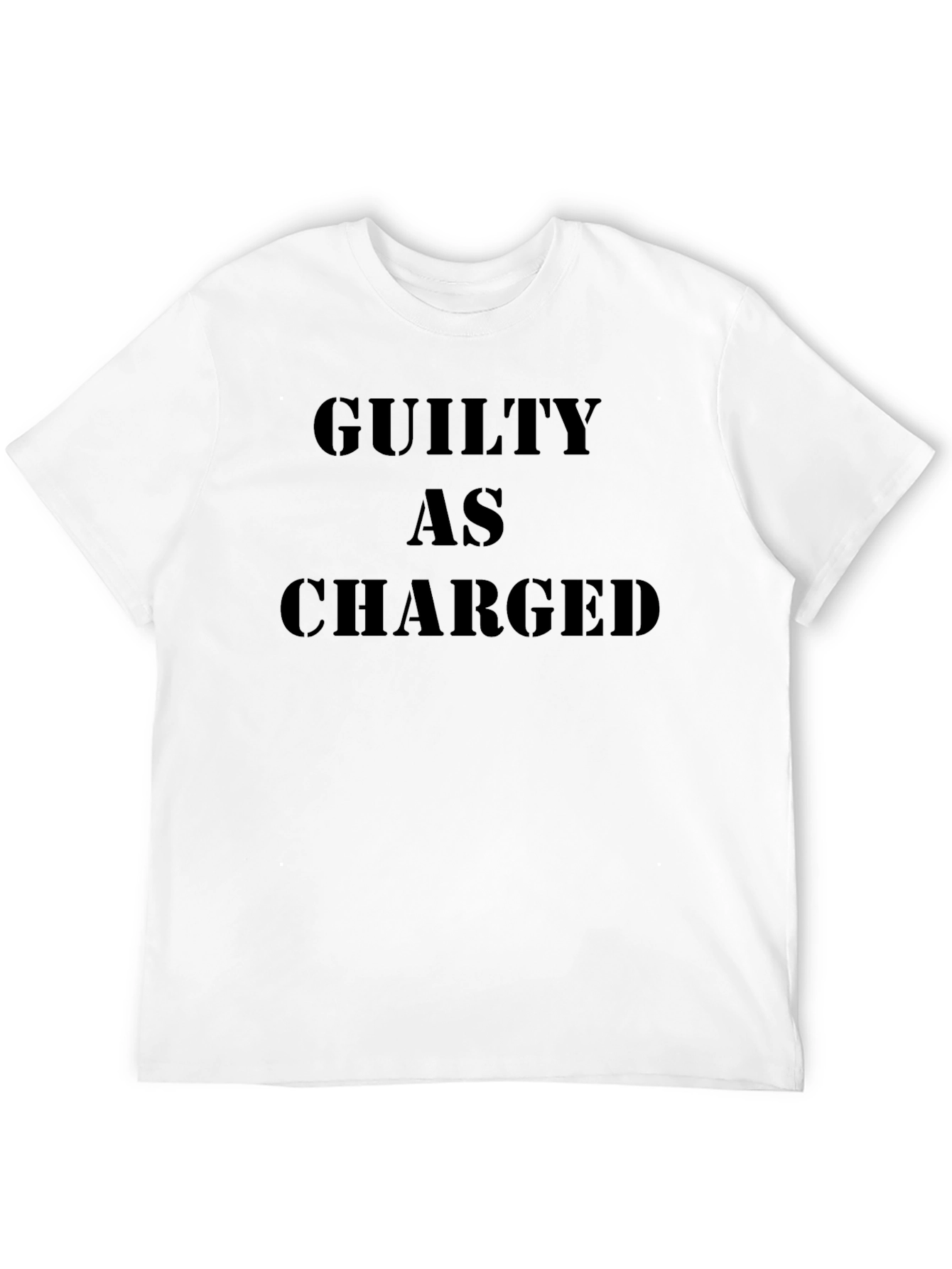 Guilty As Charged Graphic T-Shirt - Bold Statement Tee