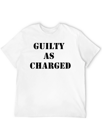 Guilty As Charged Graphic T-Shirt - Bold Statement Tee