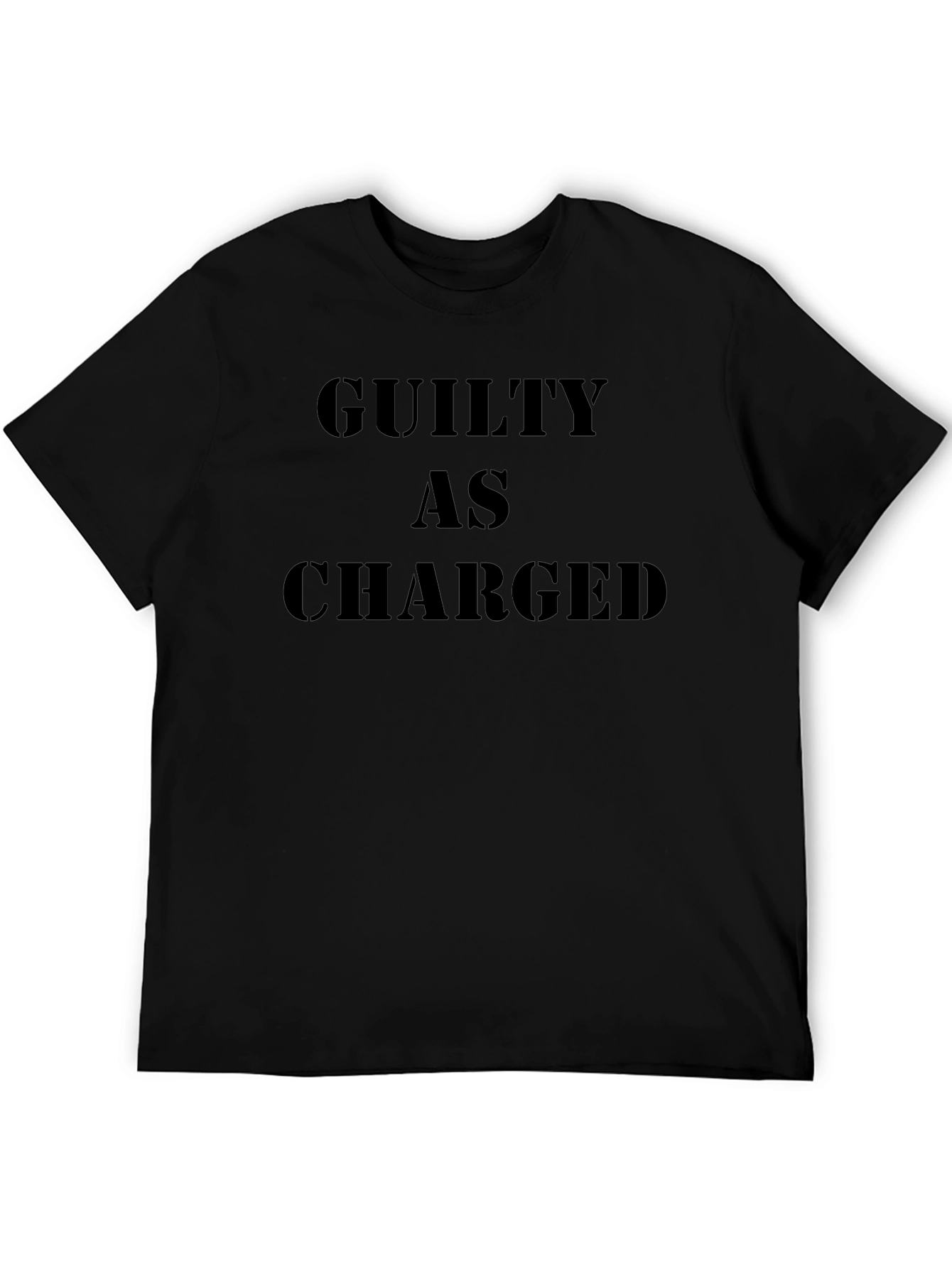 Guilty As Charged Graphic T-Shirt - Bold Statement Tee