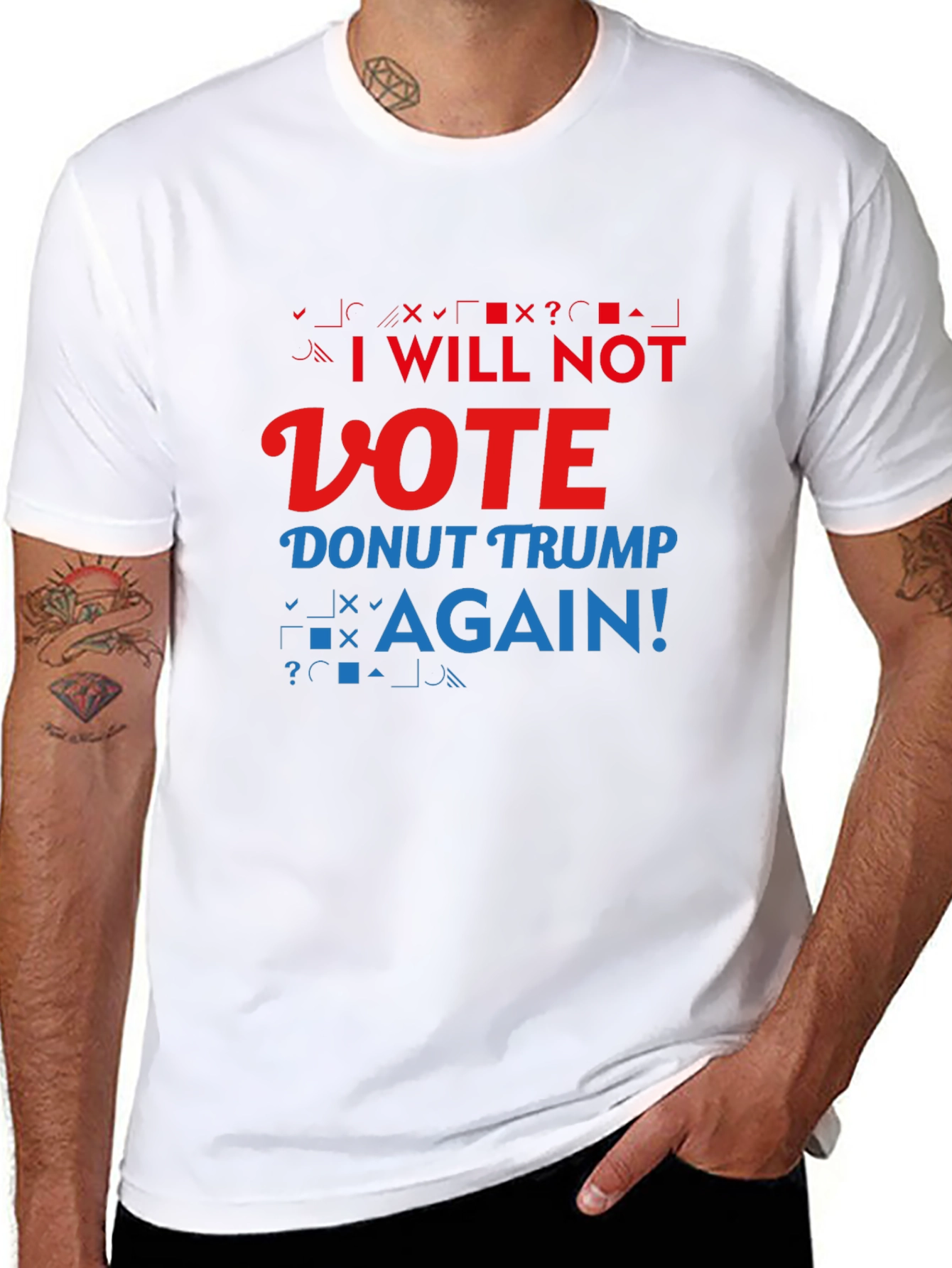 Anti-Trump Slogan T-Shirt: I Will Not Vote