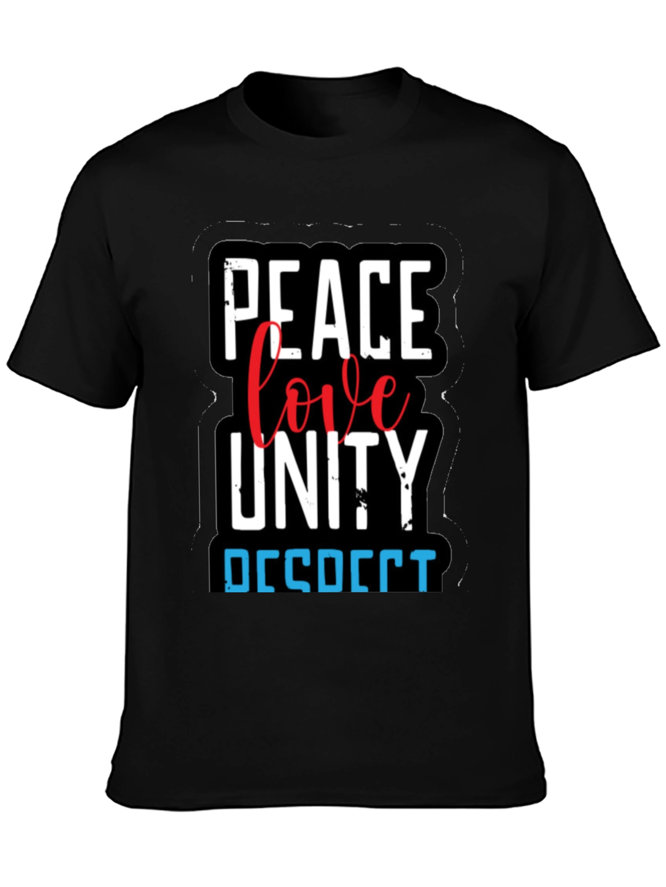 Peace Love Unity Respect Graphic T-Shirt