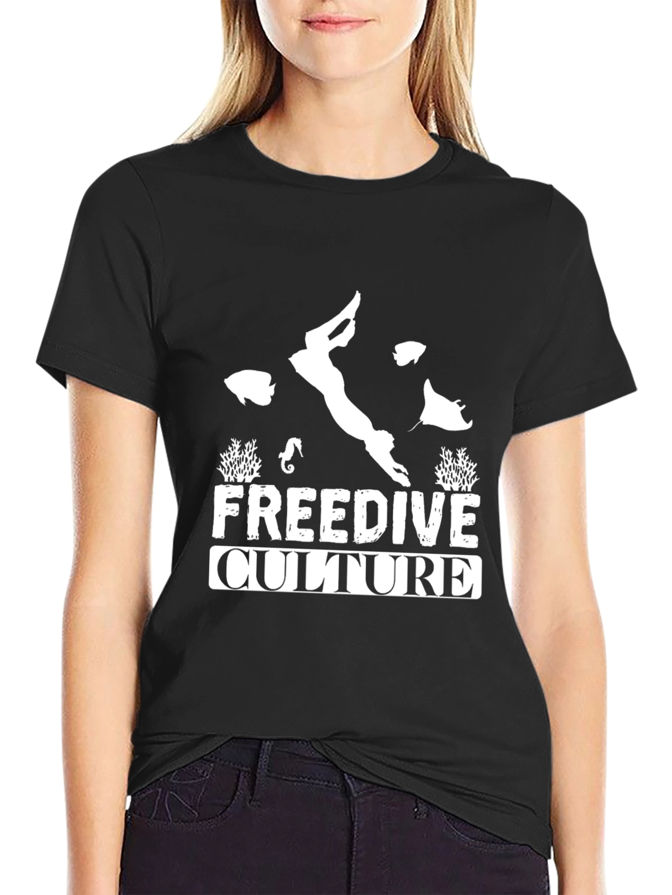 Freedive Culture Black T-Shirt