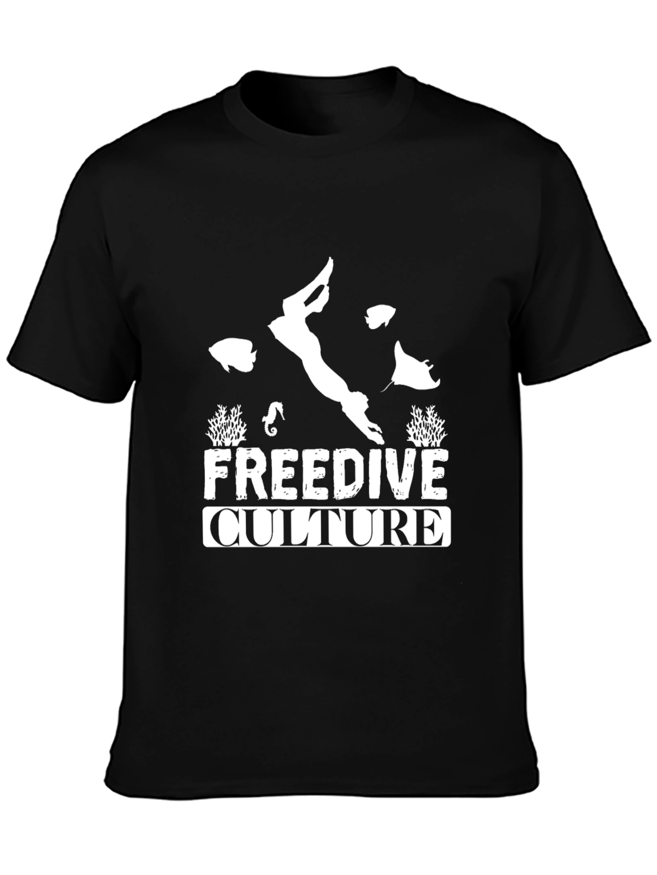Freedive Culture Black T-Shirt