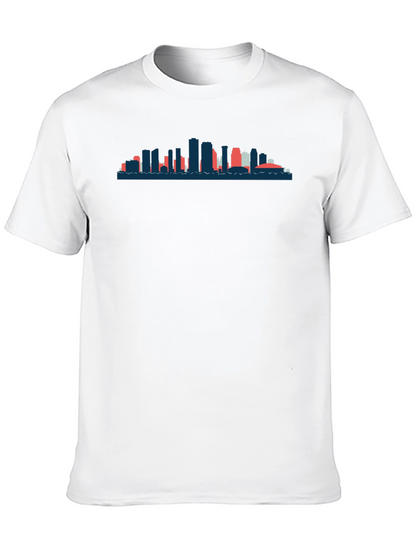 Cityscape Silhouette Tee - Modern Graphic T-Shirt