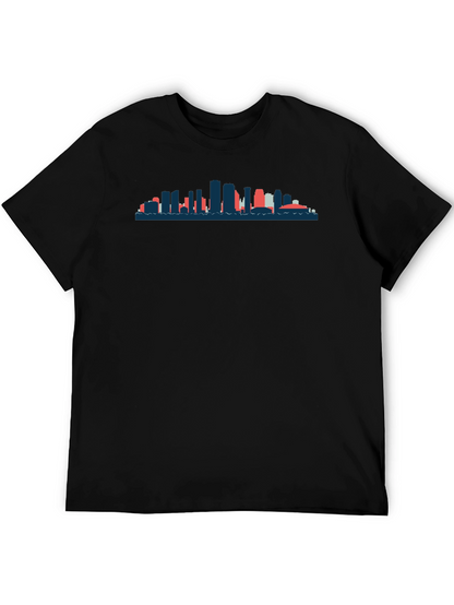 Cityscape Silhouette Tee - Modern Graphic T-Shirt