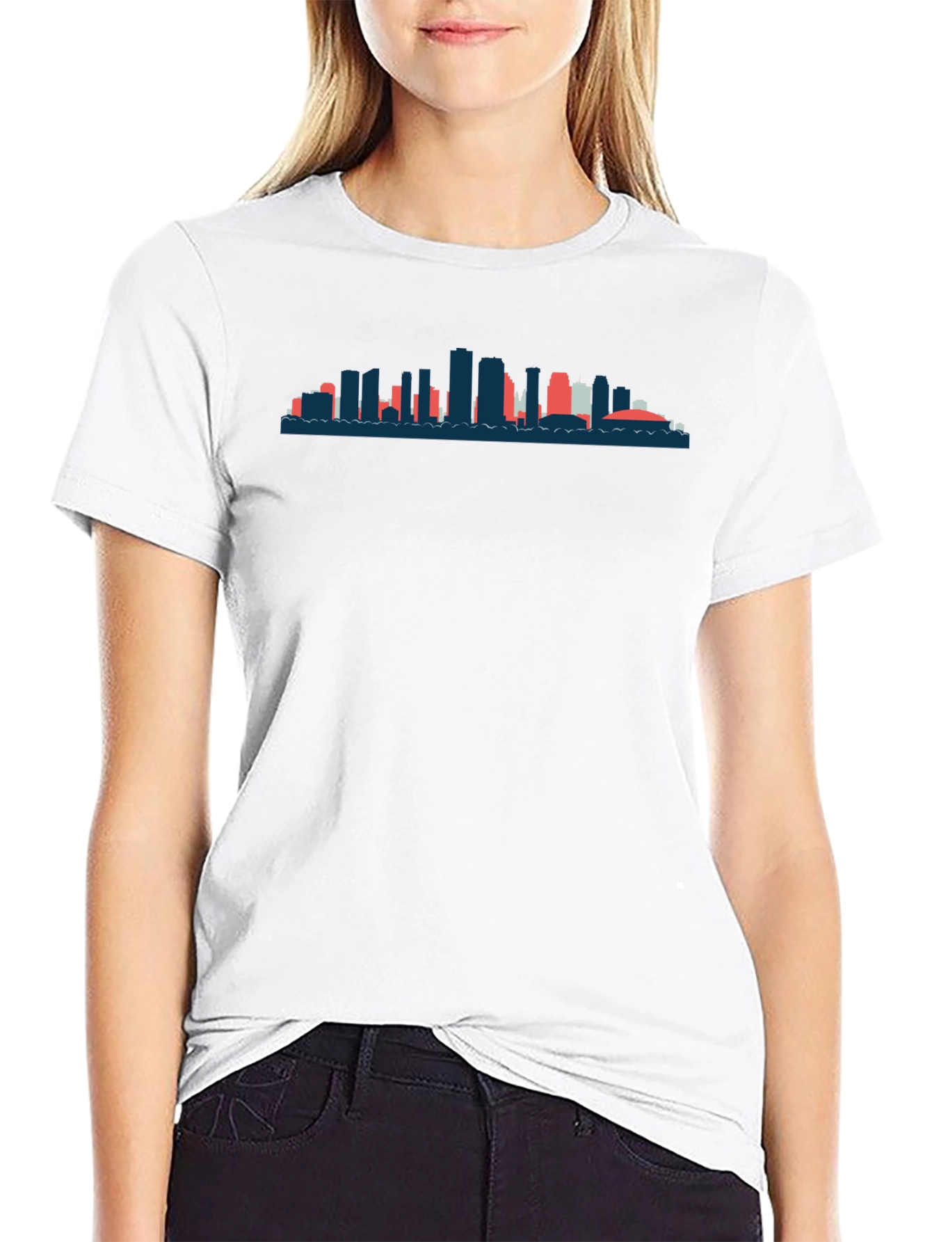 Cityscape Silhouette Tee - Modern Graphic T-Shirt